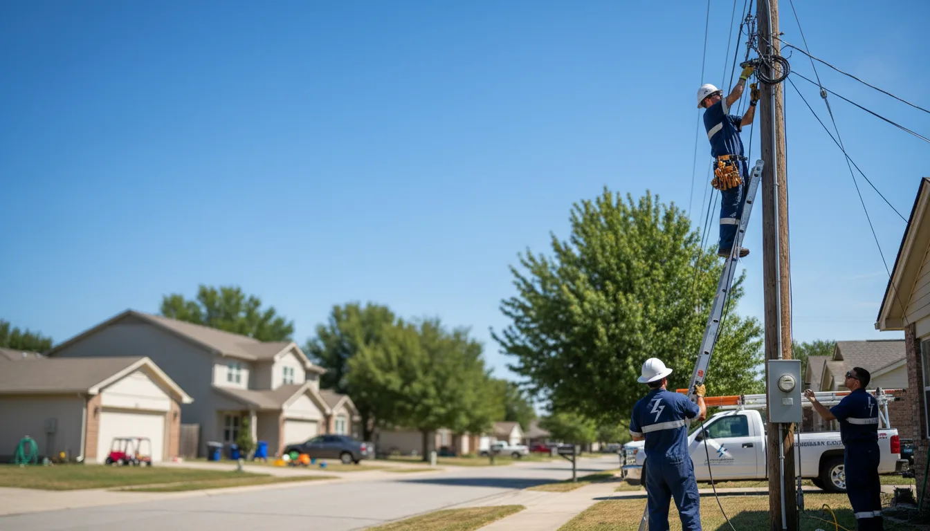 Residential electrician providing installation services in Bruin, PA